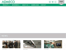 Tablet Screenshot of admeco.ch